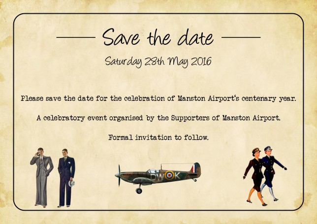 Save The Date - Manston Airport Centenary